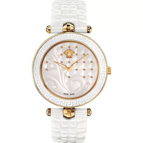 versace vanitas white watch gold 40mm|Amazon.com: Versace Womens White 40 mm Vanitas Watch .